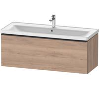 Duravit D-Neo bâti-support lavabo suspendu, 1184x440x452mm, 1 tiroir, avec poignée noir diamant, DE42910BD550000, Couleur: Décor chêne marbré