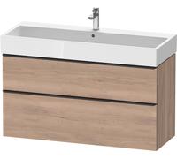 Duravit D-Neo bâti-support lavabo suspendu, 1184x625x442mm, 1 tiroir, avec poignée diamant noir, DE43750BD550000