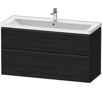 Duravit D-Neo bâti-support lavabo suspendu, 1184x625x452mm, 1 tiroir, avec poignée diamant noir, DE43910BD160000