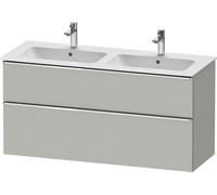Duravit D-Neo bâti-support lavabo suspendu, 1280x625x462mm, 1 tiroir, avec poignée chrome, DE4365010070000
