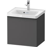 Duravit D-Neo bâti-support lavabo suspendu, 484x440x372mm, 1 tiroir, avec poignée diamant noir, DE42480BD490000