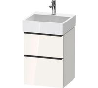Duravit D-Neo bâti-support lavabo suspendu, 484x625x442mm, 1 tiroir, avec poignée diamant noir, DE43700BD220000