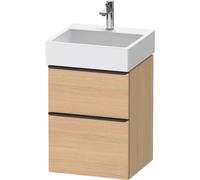Duravit D-Neo bâti-support lavabo suspendu, 484x625x442mm, 1 tiroir, avec poignée diamant noir, DE43700BD300000
