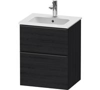 Duravit D-Neo bâti-support lavabo suspendu, 510x625x402mm, 1 tiroir, avec poignée diamant noir, DE43600BD160000