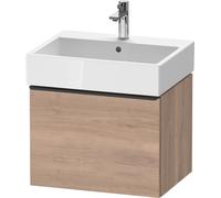 Duravit D-Neo bâti-support lavabo suspendu, 584x440x442mm, 1 tiroir, avec poignée diamant noir, DE42710BD550000, Couleur: Décor chêne marbré