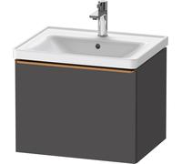 Duravit D-Neo bâti-support lavabo suspendu, 584x440x452mm, 1 tiroir, avec poignée bronze brossé, DE4249004490000