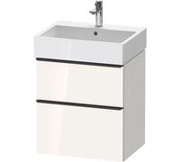 Duravit D-Neo bâti-support lavabo suspendu, 584x625x442mm, 1 tiroir, avec poignée diamant noir, DE43710BD220000