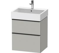 Duravit D-Neo bâti-support lavabo suspendu, 584x625x442mm, 1 tiroir, avec poignée diamant noir, DE43710BD070000
