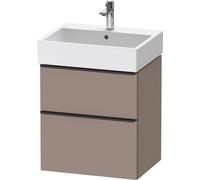 Duravit D-Neo bâti-support lavabo suspendu, 584x625x442mm, 1 tiroir, avec poignée diamant noir, DE43710BD430000