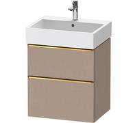 Duravit D-Neo bâti-support lavabo suspendu, 584x625x442mm, 1 tiroir, avec poignée or poli, DE4371034750000