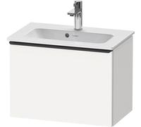 Duravit D-Neo bâti-support lavabo suspendu, 610x440x372mm, 1 tiroir, avec poignée diamant noir, DE42680BD180000