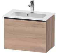 Duravit D-Neo bâti-support lavabo suspendu, 610x440x372mm, 1 tiroir, avec poignée diamant noir, DE42680BD550000, Couleur: Décor chêne marbré
