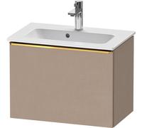 Duravit D-Neo bâti-support lavabo suspendu, 610x440x372mm, 1 tiroir, avec poignée or poli, DE4268034750000