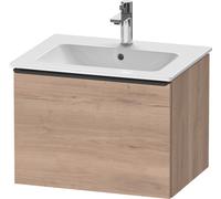 Duravit D-Neo bâti-support lavabo suspendu, 610x440x462mm, 1 tiroir, avec poignée diamant noir, DE42610BD550000, Couleur: Décor chêne marbré