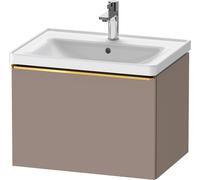 Duravit D-Neo bâti-support lavabo suspendu, 634x440x452mm, 1 tiroir, avec poignée or poli, DE4254034430000