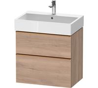 Duravit D-Neo bâti-support lavabo suspendu, 684x625x442mm, 1 tiroir, avec poignée bronze brossé, DE4372004550000