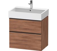 Duravit D-Neo bâti-support lavabo suspendu, 684x625x442mm, 1 tiroir, avec poignée diamant noir, DE43720BD790000