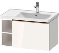 Duravit D-Neo bâti-support lavabo suspendu, 784x440x452mm, 1 tiroir, 1 compartiment ouvert sur le côté gauche, avec poignée bronze brossé, DE4257004220000