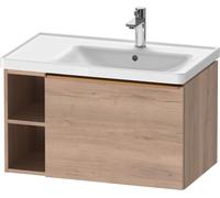 Duravit D-Neo bâti-support lavabo suspendu, 784x440x452mm, 1 tiroir, 1 compartiment ouvert sur le côté gauche, avec poignée bronze brossé, DE4257004550000
