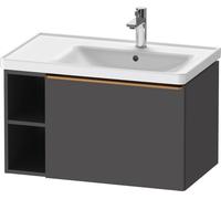 Duravit D-Neo bâti-support lavabo suspendu, 784x440x452mm, 1 tiroir, 1 compartiment ouvert sur le côté gauche, avec poignée bronze brossé, DE4257004490000