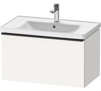 Duravit D-Neo bâti-support lavabo suspendu, 784x440x452mm, 1 tiroir, avec poignée diamant noir, DE42550BD180000