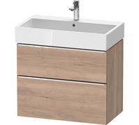 Duravit D-Neo bâti-support lavabo suspendu,784x625x442mm, 1 tiroir, avec poignée chrome, DE4373010550000, Couleur: Décor chêne marbré