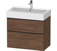 Duravit D-Neo bâti-support lavabo suspendu,784x625x442mm, 1 tiroir, avec poignée diamant noir, DE43730BD210000