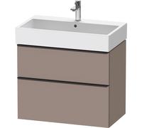 Duravit D-Neo bâti-support lavabo suspendu,784x625x442mm, 1 tiroir, avec poignée diamant noir, DE43730BD430000, Couleur: Décor basalte mat