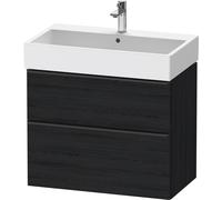 Duravit D-Neo bâti-support lavabo suspendu,784x625x442mm, 1 tiroir, avec poignée diamant noir, DE43730BD160000
