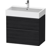 Duravit D-Neo bâti-support lavabo suspendu,784x625x442mm, 1 tiroir, avec poignée diamant noir, DE43730BD160000