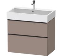 Duravit D-Neo bâti-support lavabo suspendu,784x625x442mm, 1 tiroir, avec poignée diamant noir, DE43730BD430000