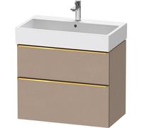 Duravit D-Neo bâti-support lavabo suspendu,784x625x442mm, 1 tiroir, avec poignée or poli, DE4373034750000