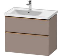 Duravit D-Neo bâti-support lavabo suspendu, 784x625x452mm, 1 tiroir, avec poignée bronze brossé, DE4357004430000