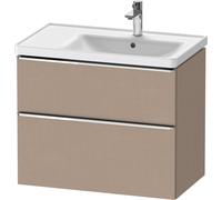 Duravit D-Neo bâti-support lavabo suspendu, 784x625x452mm, 1 tiroir, avec poignée chrome, DE4358010750000, Couleur: Décor lin mat