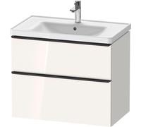 Duravit D-Neo bâti-support lavabo suspendu, 784x625x452mm, 1 tiroir, avec poignée diamant noir, DE43550BD220000