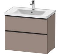 Duravit D-Neo bâti-support lavabo suspendu, 784x625x452mm, 1 tiroir, avec poignée diamant noir, DE43550BD430000