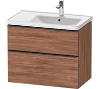 Duravit D-Neo bâti-support lavabo suspendu, 784x625x452mm, 1 tiroir, avec poignée diamant noir, DE43580BD790000