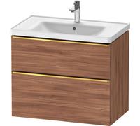 Duravit D-Neo bâti-support lavabo suspendu, 784x625x452mm, 1 tiroir, avec poignée or poli, DE4355034790000