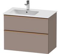Duravit D-Neo bâti-support lavabo suspendu, 810x625x462mm, 1 tiroir, avec poignée bronze brossé, DE4366004430000