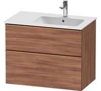 Duravit D-Neo bâti-support lavabo suspendu, 810x625x462mm, 1 tiroir, avec poignée bronze brossé, DE4367004790000, Couleur: Décor noyer mat