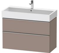 Duravit D-Neo bâti-support lavabo suspendu,984x625x442mm, 1 tiroir, avec poignée acier inox brossé, DE4374070430000