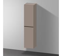 Duravit D-Neo Armoires hautes, 400x1760x360mm, 1 porte, charnières à gauche, 5 tablettes en verre, poignée noir diamant, DE1328LBD430000, Couleur: Décor basalte mat