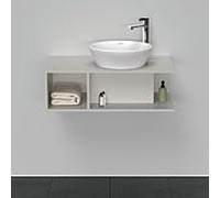 Duravit Meuble sous-lavabo suspendu D-Neo Compact 800×260×480 1 compartiment gauche gris béton mat