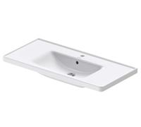 Duravit D-Neo - Lavabo 100x48 cm, 1 trou pour robinetterie, blanc 2367100000