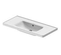 Duravit D-Neo - Lavabo 100x48 cm, sans trou pour robinetterie, blanc 2367100060