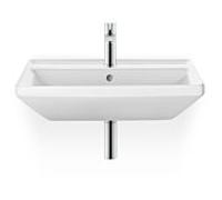 Duravit D-Neo lavabo 23665500001 wondergliss blanc, avec trou pour robinet et trop-plein