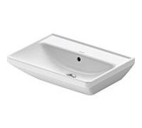 Duravit D-Neo lavabo 2366600060 60 x 44 cm, sans trou pour robinetterie, trop-plein, plage de robinetterie, blanc