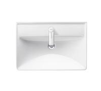 Duravit D-Neo lavabo, 650x440mm, 1 trou pour robinet, avec trop-plein, blanc brillant, 2366650000