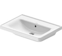 Duravit D-Neo lavabo 65x48 cm rectangulaire de meuble blanc brillant 2367650060