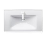 Duravit D-Neo lavabo, 800x480mm, 1 trou pour robinet, avec trop-plein, blanc brillant, 2367800000
